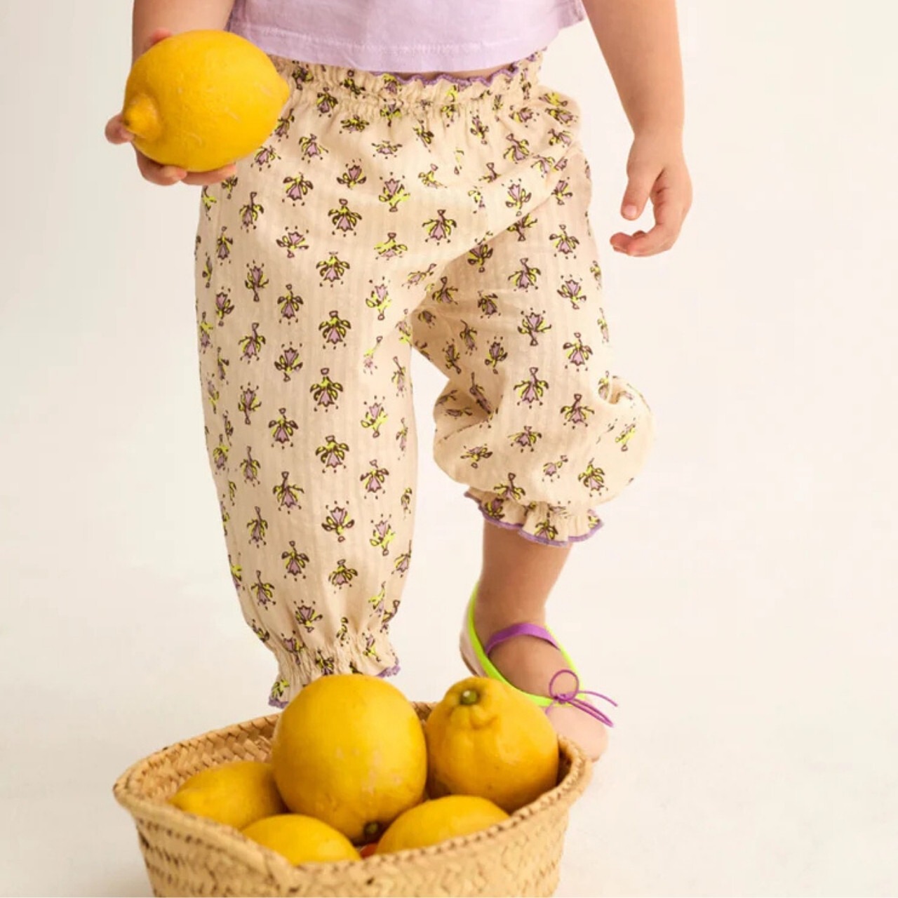 ＜COZMO＞Baby&Kids Pants Lina インディアン フラワー プリント パンツ - 5