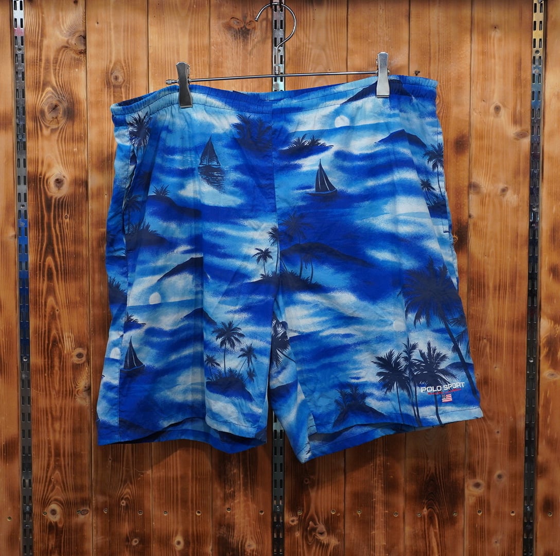 90s polosport ralphlauren スイムショーツ M/ポロスポーツ ラルフローレン 水着