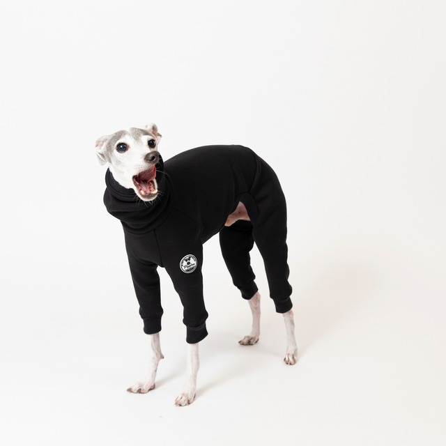 シルキーボンバーヒートロンパース　black / イタグレ服