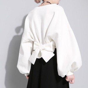 バック リボン スウェット プルオーバー 341229