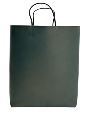 Paper Bag Leather -Green Style-