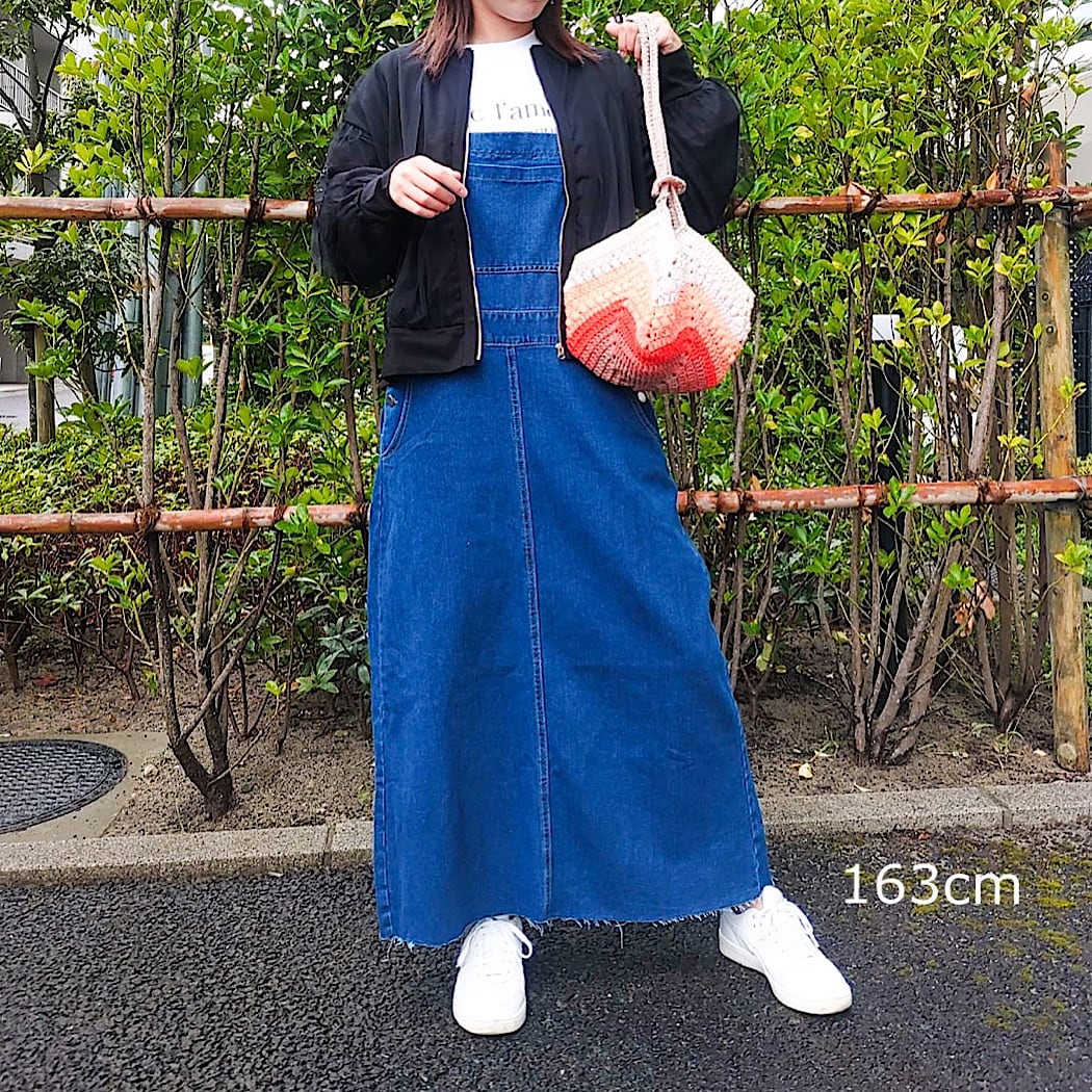 WEB限定カラー：ライトブルー】デニムジャンスカ | Q♡