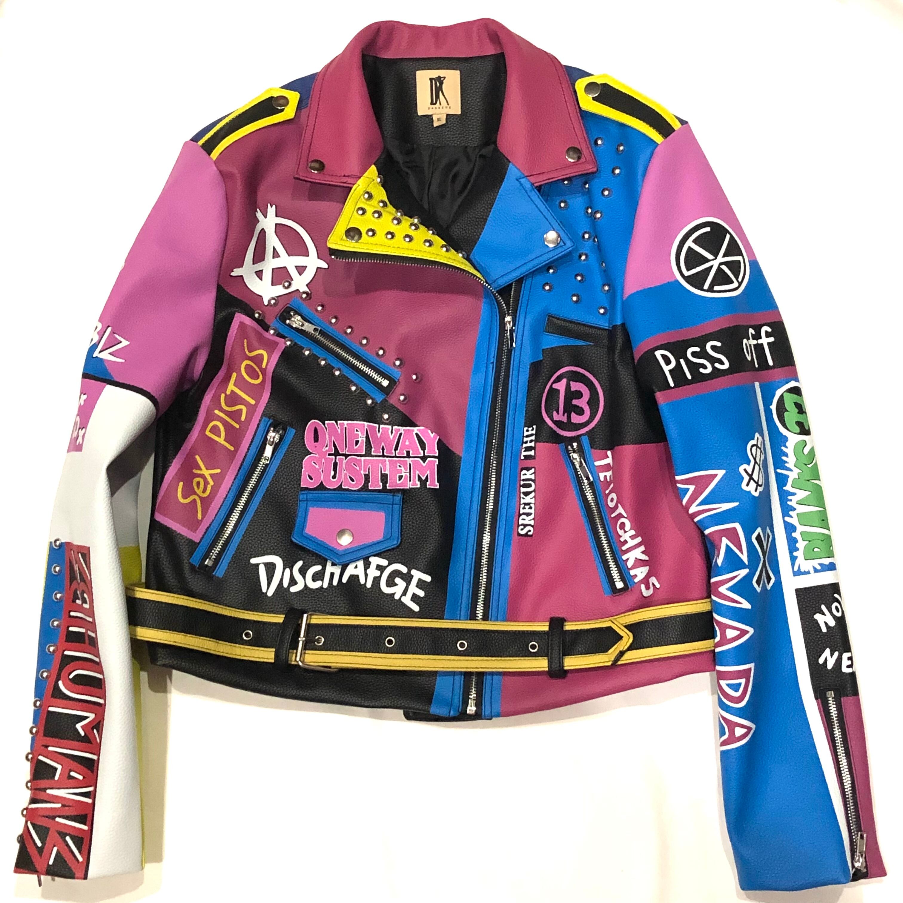 punkpaint leather jacket punk パンク レザージャケット