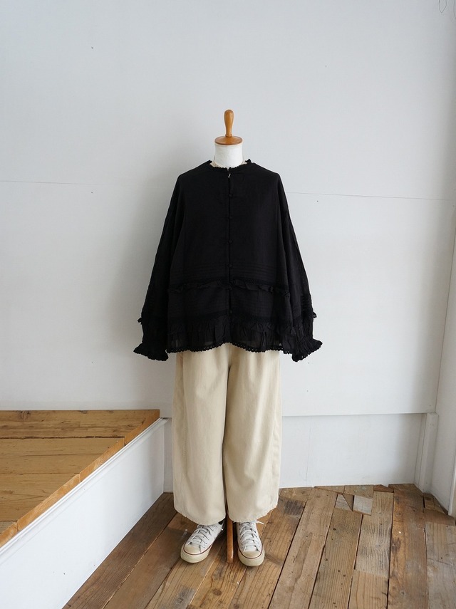 tumugu:　カディコットン 2wayブラウス