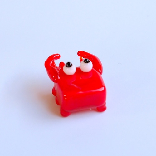 ガラスの置物「カニ」
