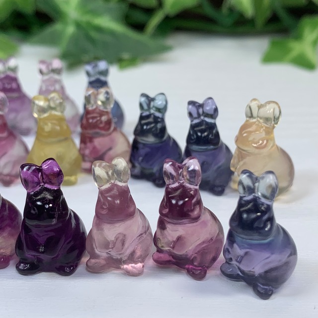 3.フローライトうさぎさん大家族セット