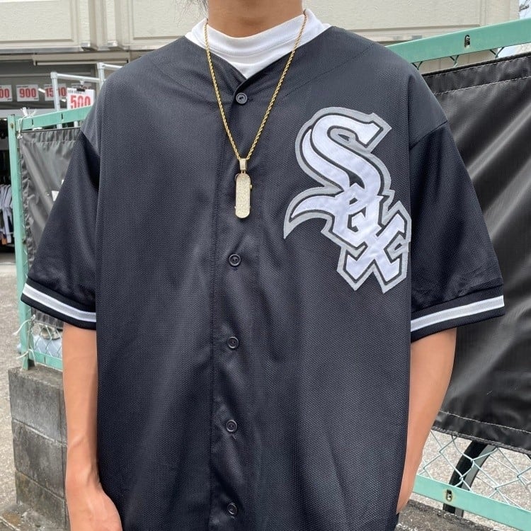 新品 MLB シカゴ・ホワイトソックス 総柄シャツ プリント 半袖 サイズXL