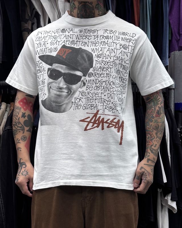 【Special!!】80’s~90’s old stussy Brother Mike Miller Photo Design Tee “黒タグ” “ブラザー” “マイクミラー”【高円寺本店】