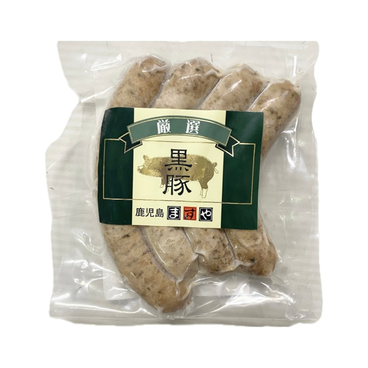 ますや　無塩せきウインナーソーセージ　バジルウインナー　(冷凍)