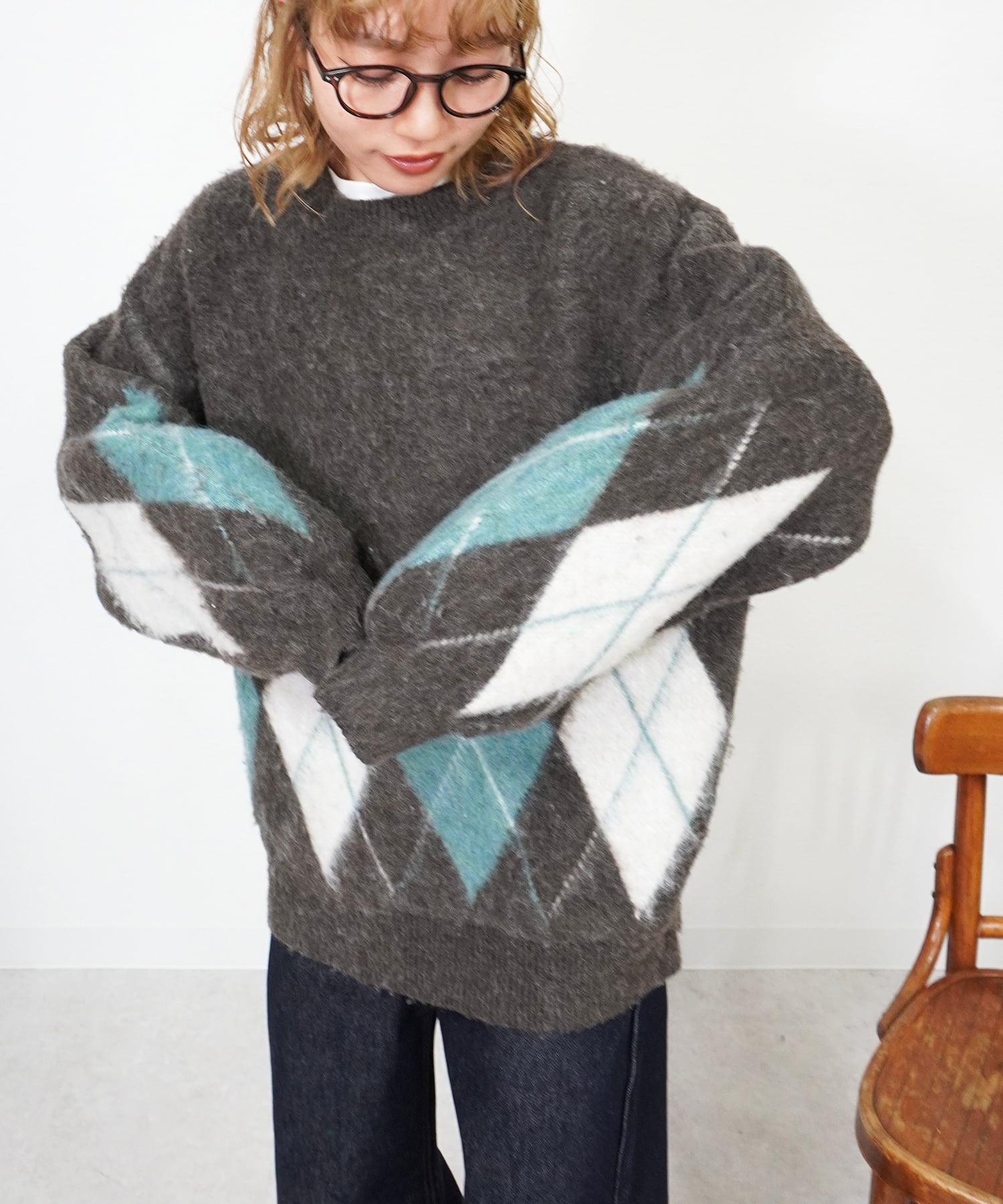 アーガイルニットPO 5151517(1029)