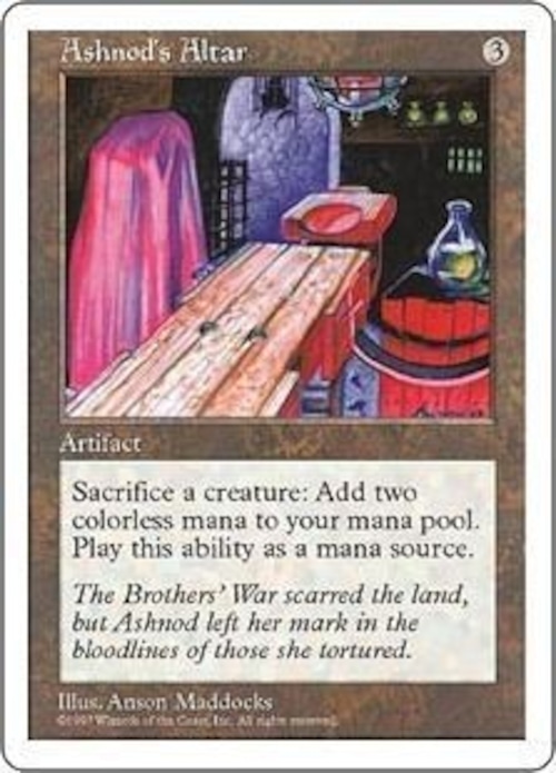 MTG《アシュノッドの供犠台/Ashnod's Altar(5ED)》日本語