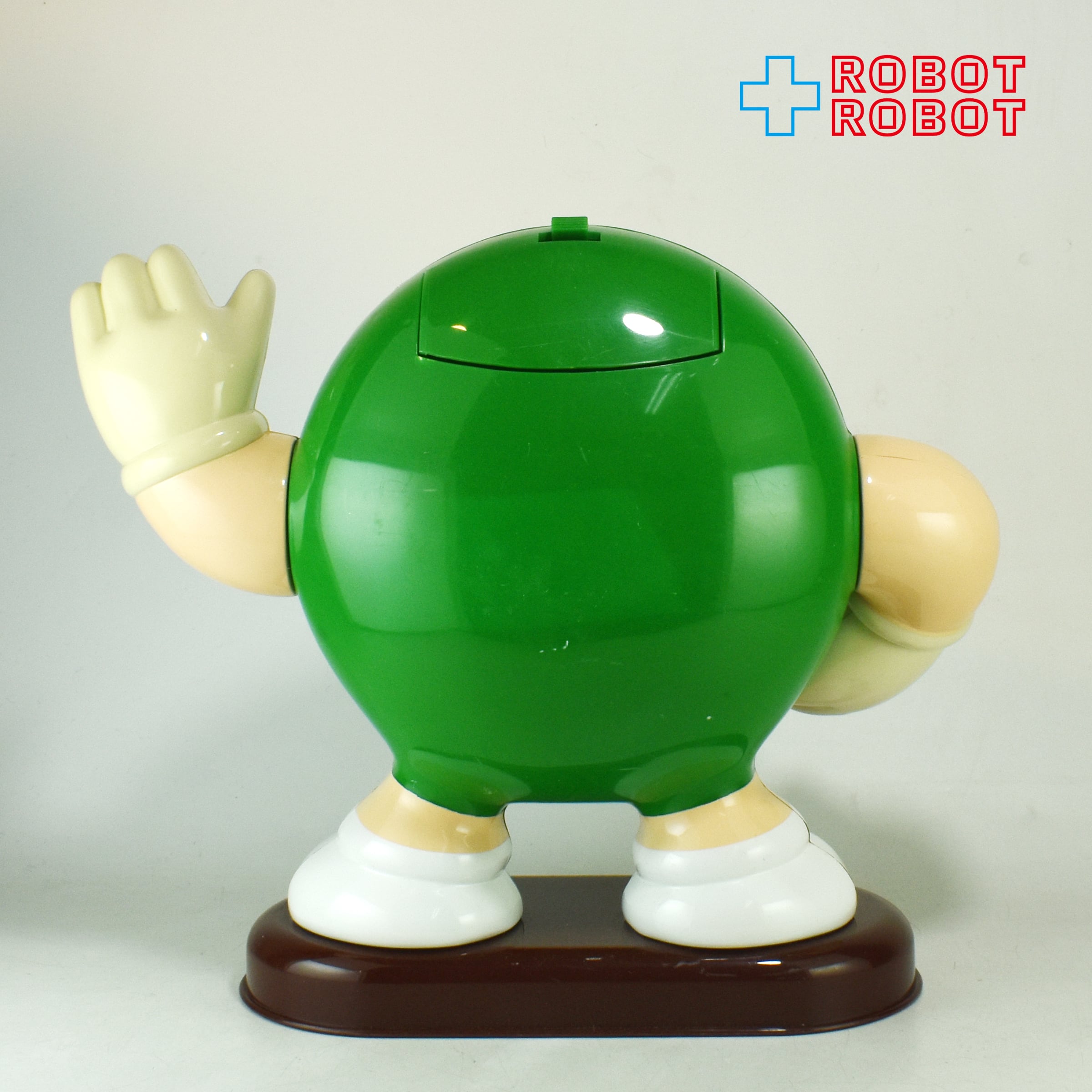M&M's ディスペンサー グリーン オレンジチョコ持ち エムアンドエムズ