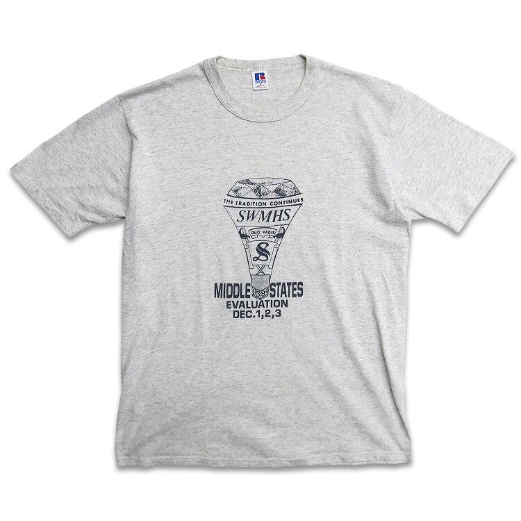 古着 90年代 USA製 ラッセル RUSSELL プリントTシャツ シングル