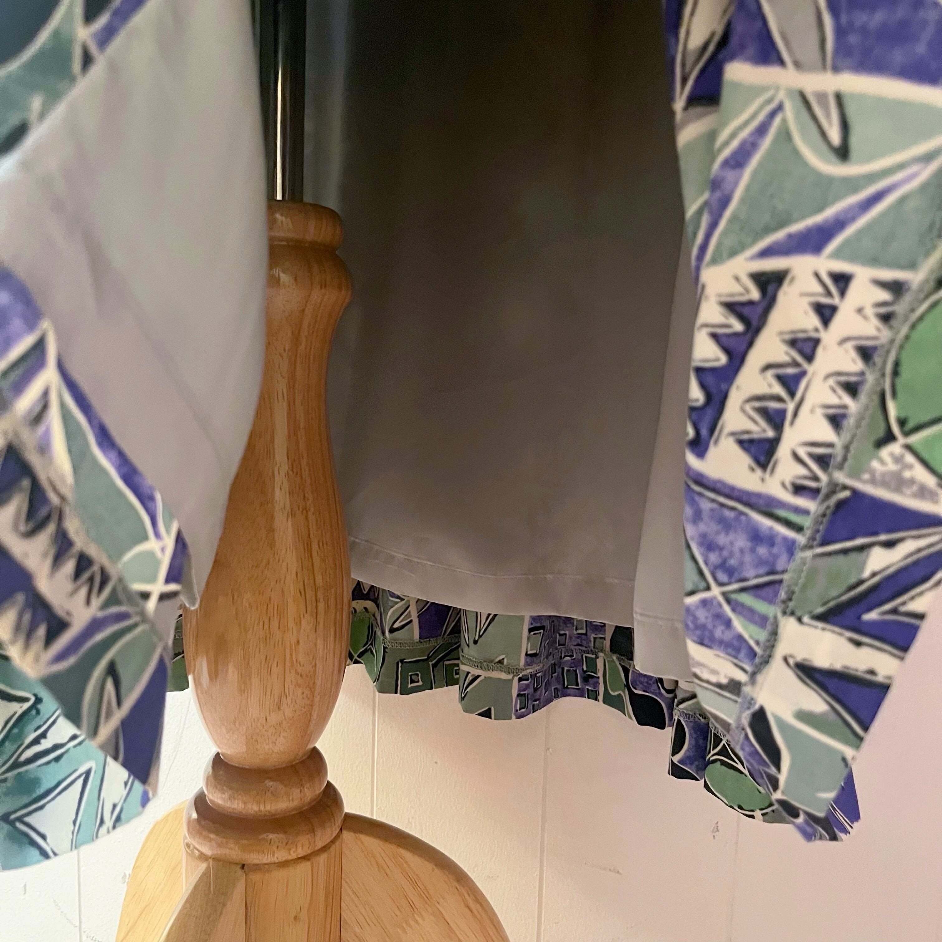 geometric front button one-piece