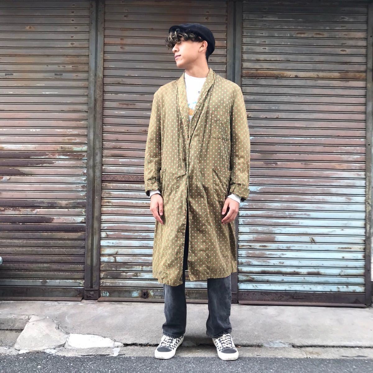 60s roytex USA vintage ガウン コットン ロングコート アウター 60s roytex USA vintage ガウン コットン ロングコート アウター
