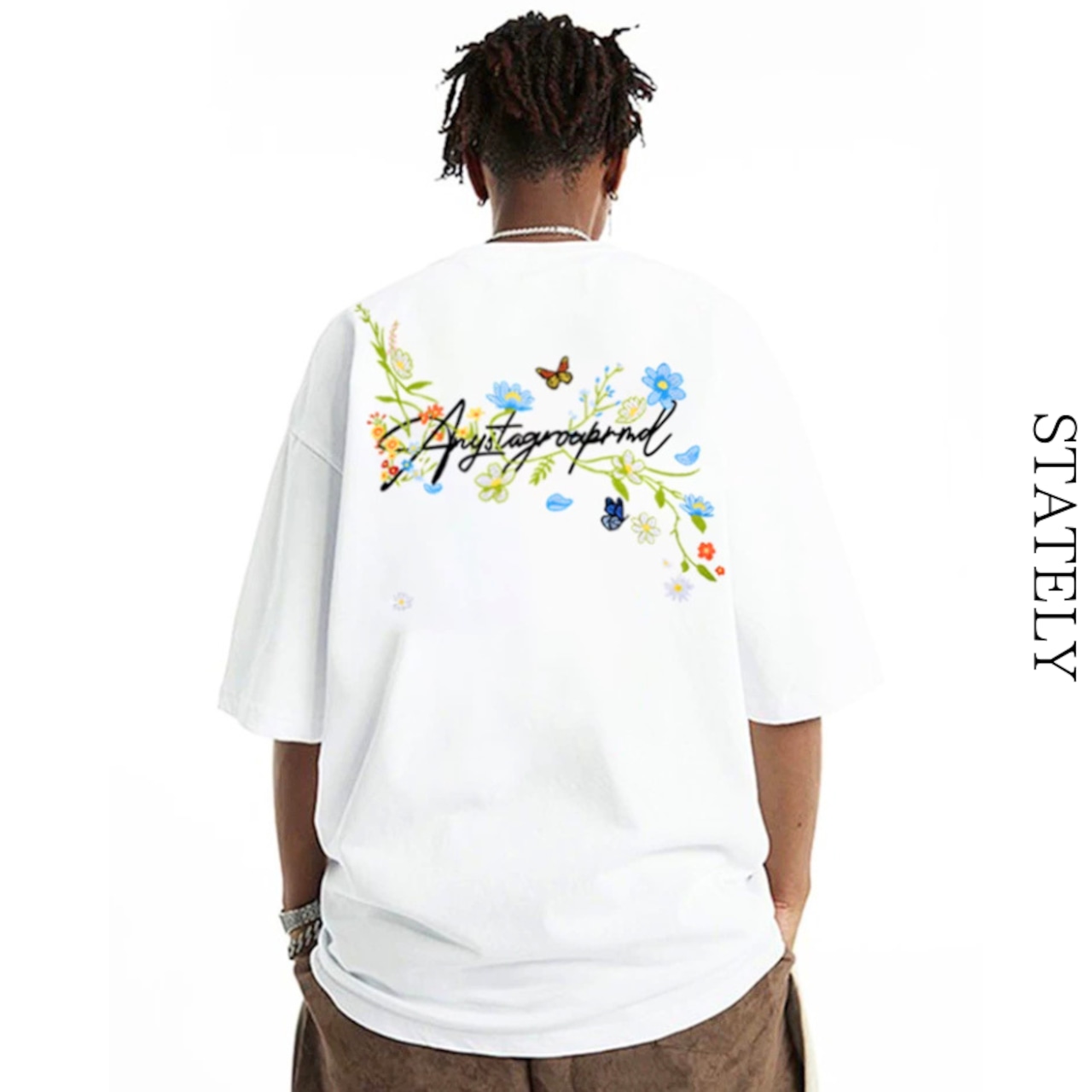 Floral Script Tee/2color_T307・画像5