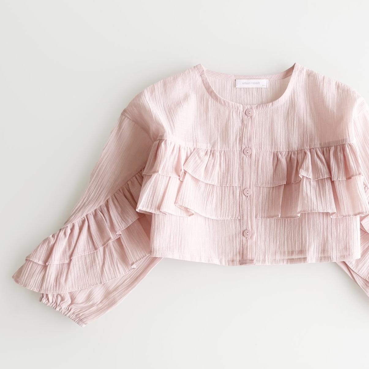 «予約»«ジュニアサイズあり»«Urban rabbit» ラッフルブラウス 2colors