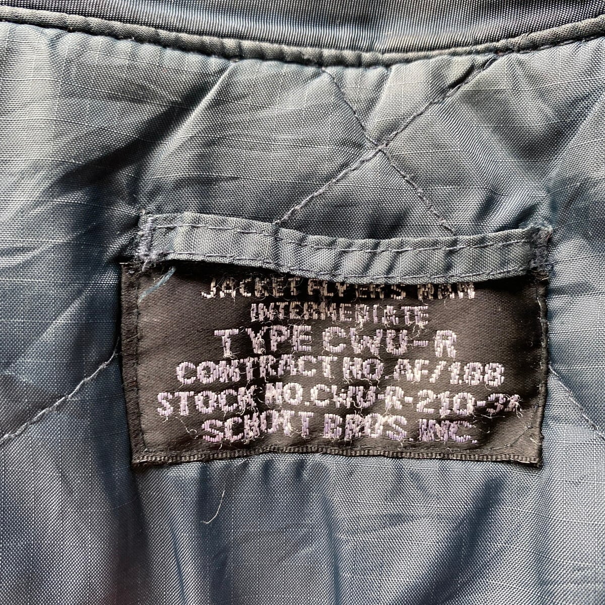 Schott ショット CWU-R ミリタリー フライトジャケット XL相当 古着