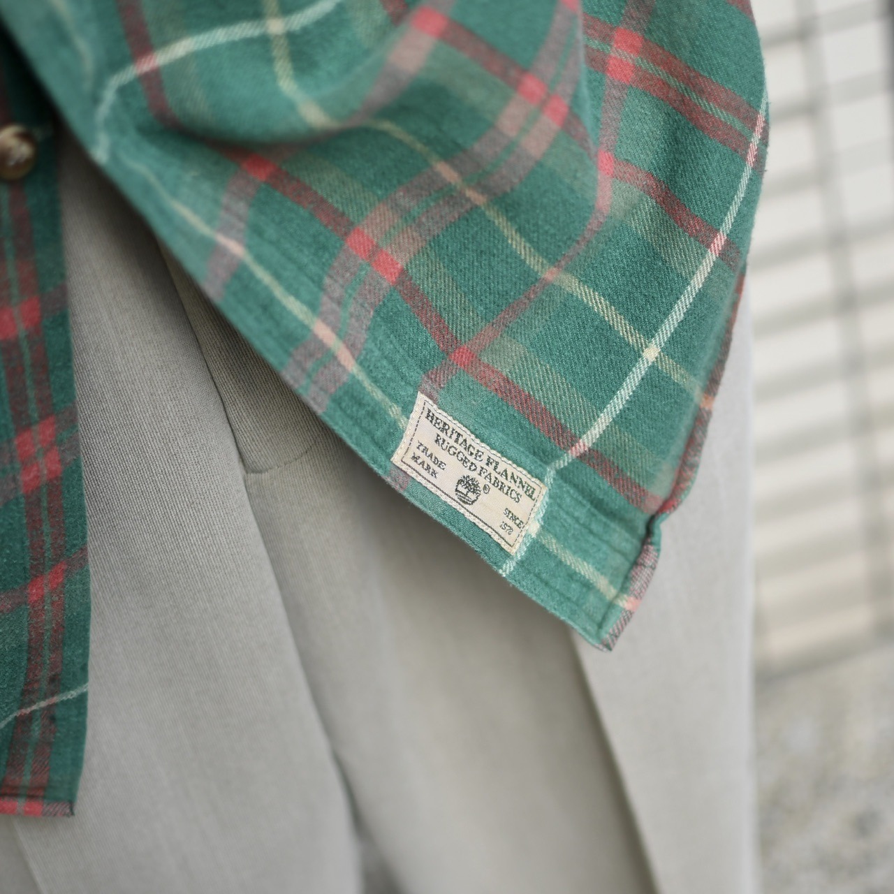 Timberland check cotton flannel shirt