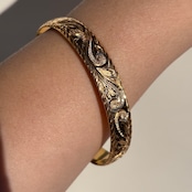 ハワイアンバングル(スクロール/ホヌ/1cm)