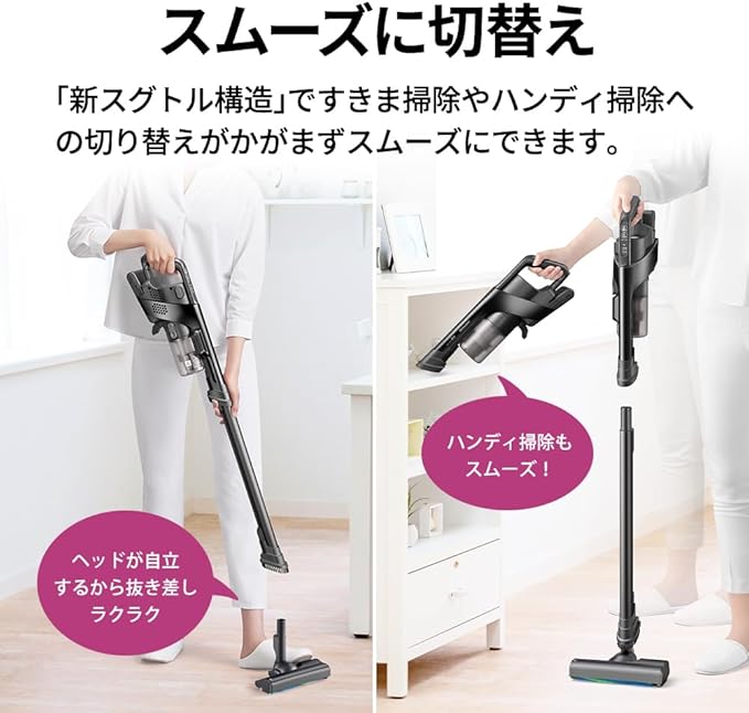 Amazon.co.jp限定】シャープ(SHARP) 掃除機 コードレス EC-HR8A1-B