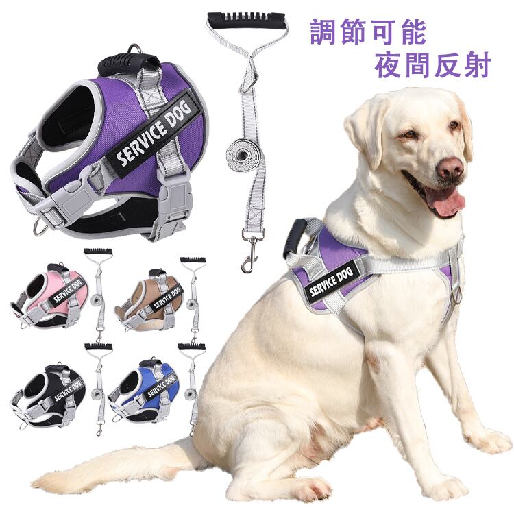 送料無料】犬 ハーネス リード 猫 ハーネスリード 2点セット 胴輪