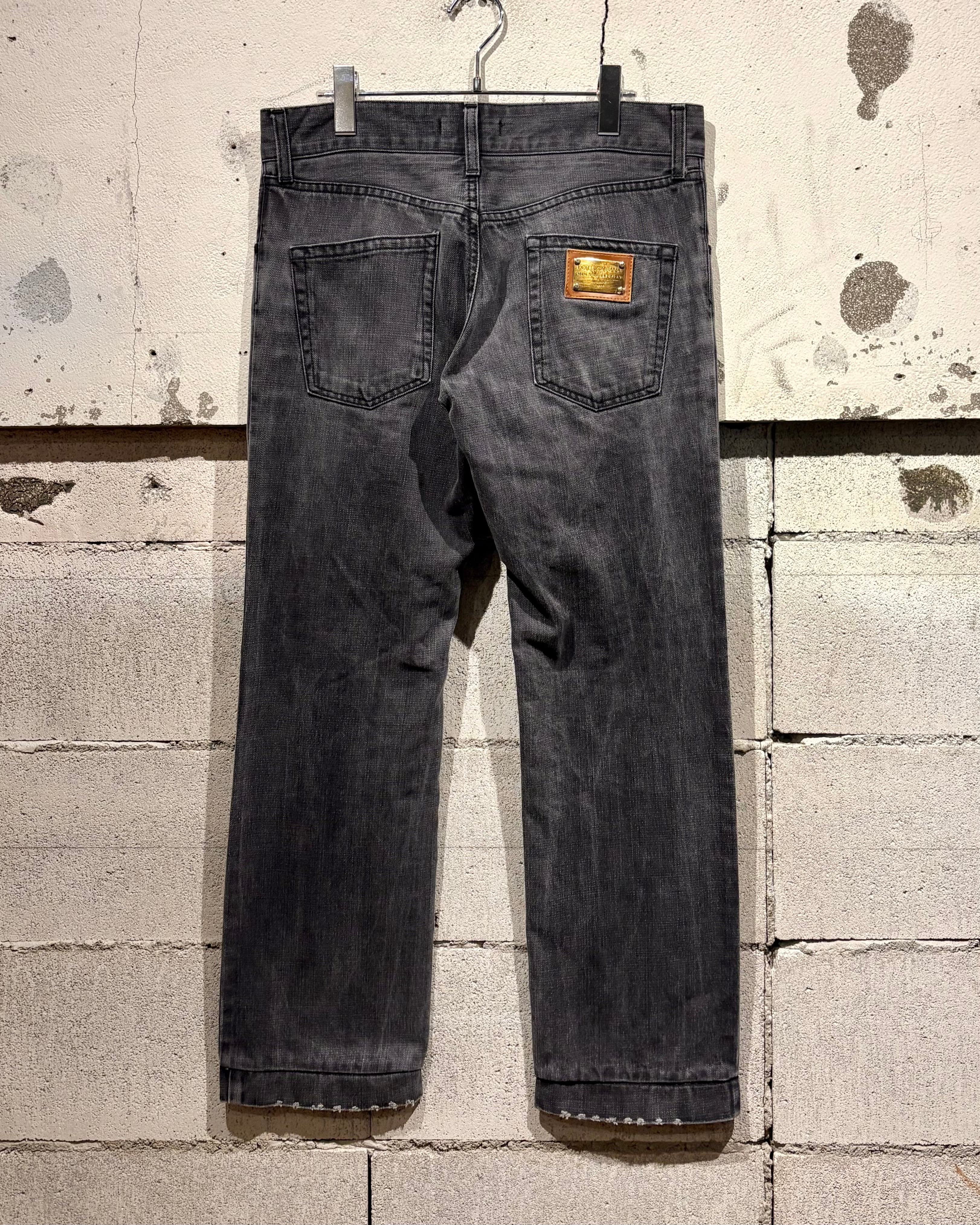 archiveD&G Dolce & Gabbana ブラック デニム Caka otto】“DOLCE & GABBANA” Good Fade Black Denim Pants | Caka