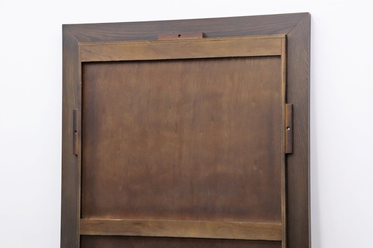 ディアシーンズ オーク無垢材 大型 ミラー 立てかけ 姿見 モダン 店舗