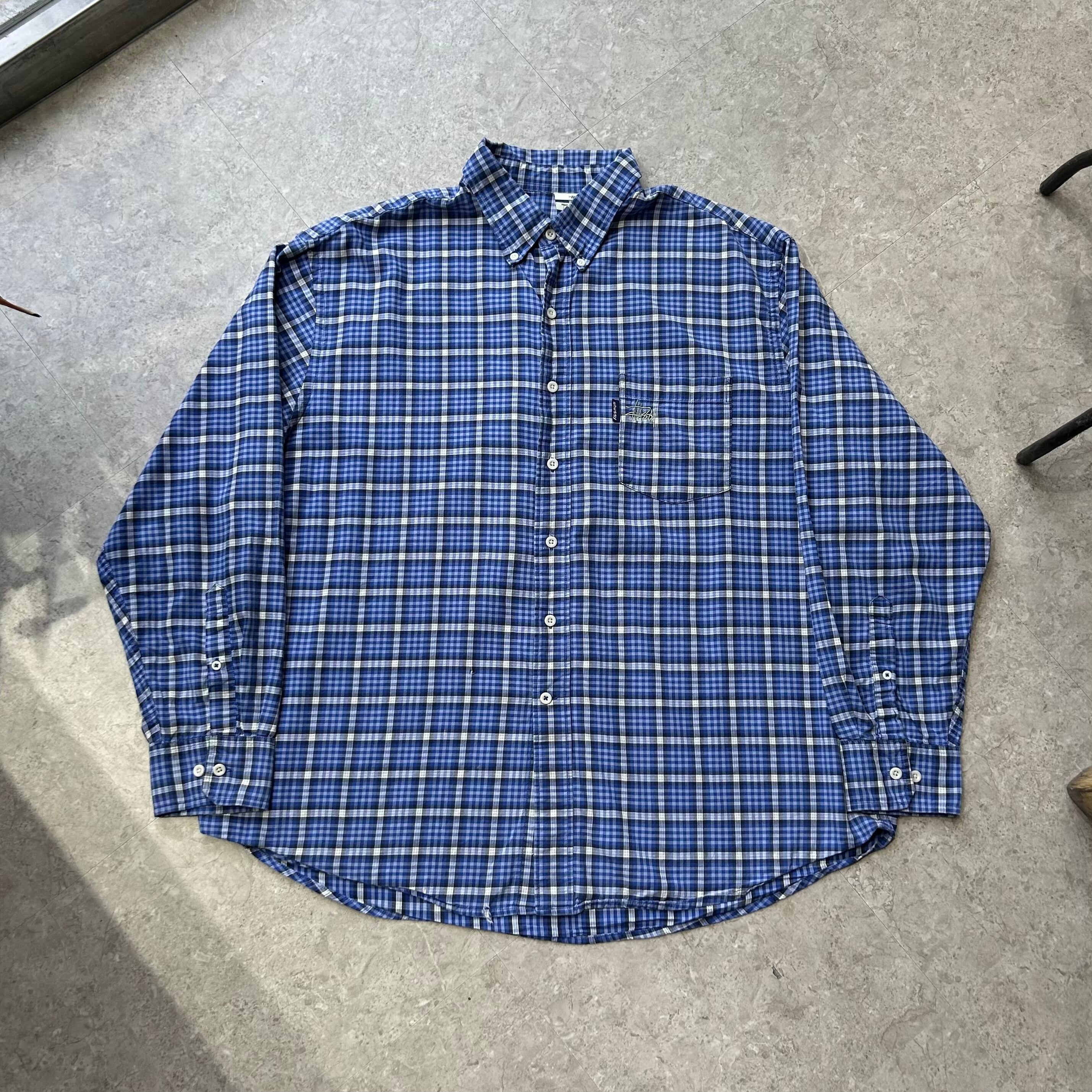 2000s Bootleg STUSSY B/D check shirt【仙台店】