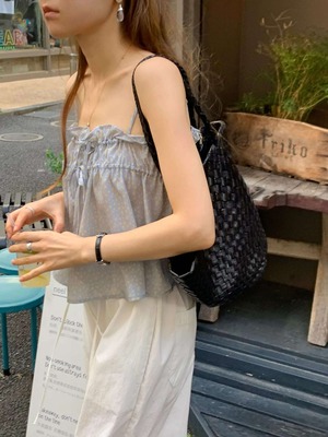 [OUNCE] flower ribbon blouse (即納)