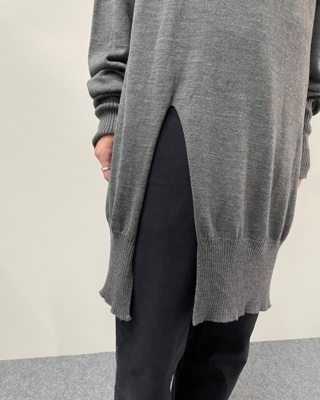 【Ground Y】asymmetry design long sleeve top