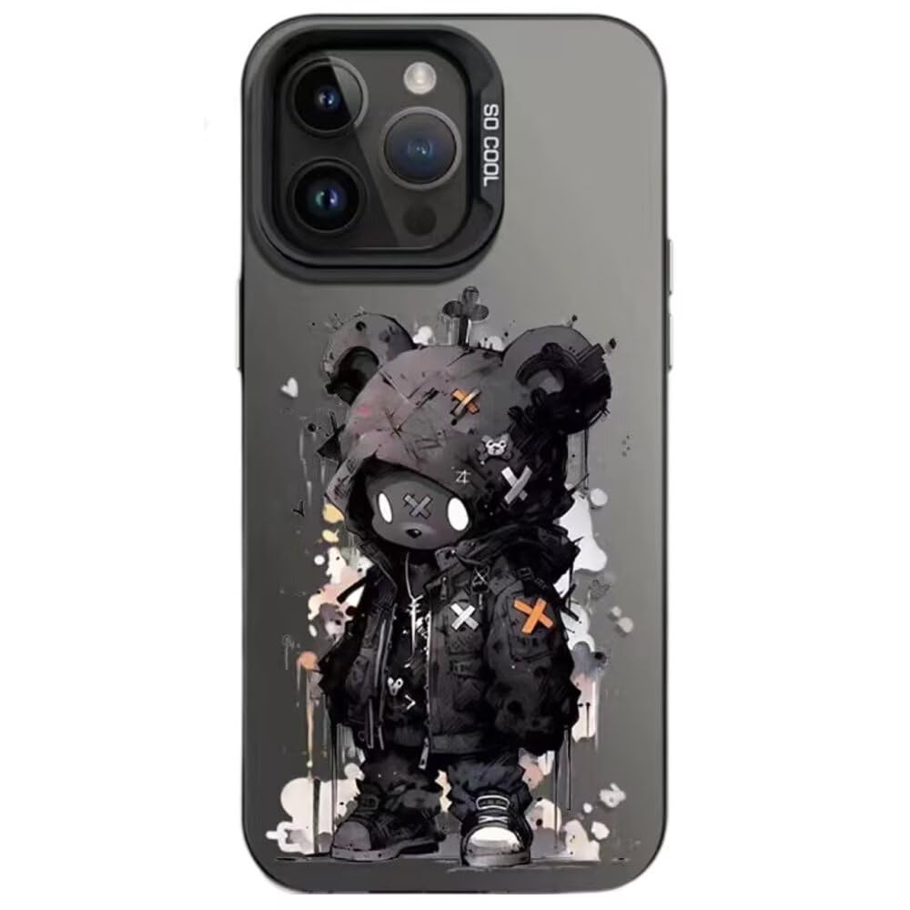 iPhone SE2 ケース カウズ iPhone SE3 用 ケース 保護カバー 漫画 カウズ スマホケース キャラクター バンパー レンズ保護 ワイヤレス充電対応 アイフォン7/8/SE2/SE3 用 B