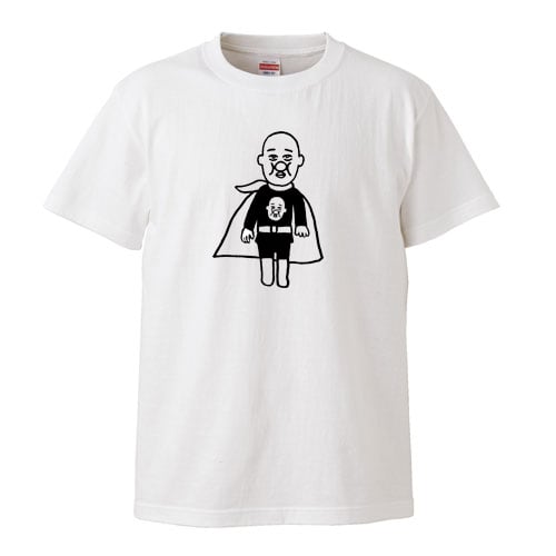 マン（黒ver） / Tシャツ / たけやすせいこ /  -WHITE/GRAY/SAX-