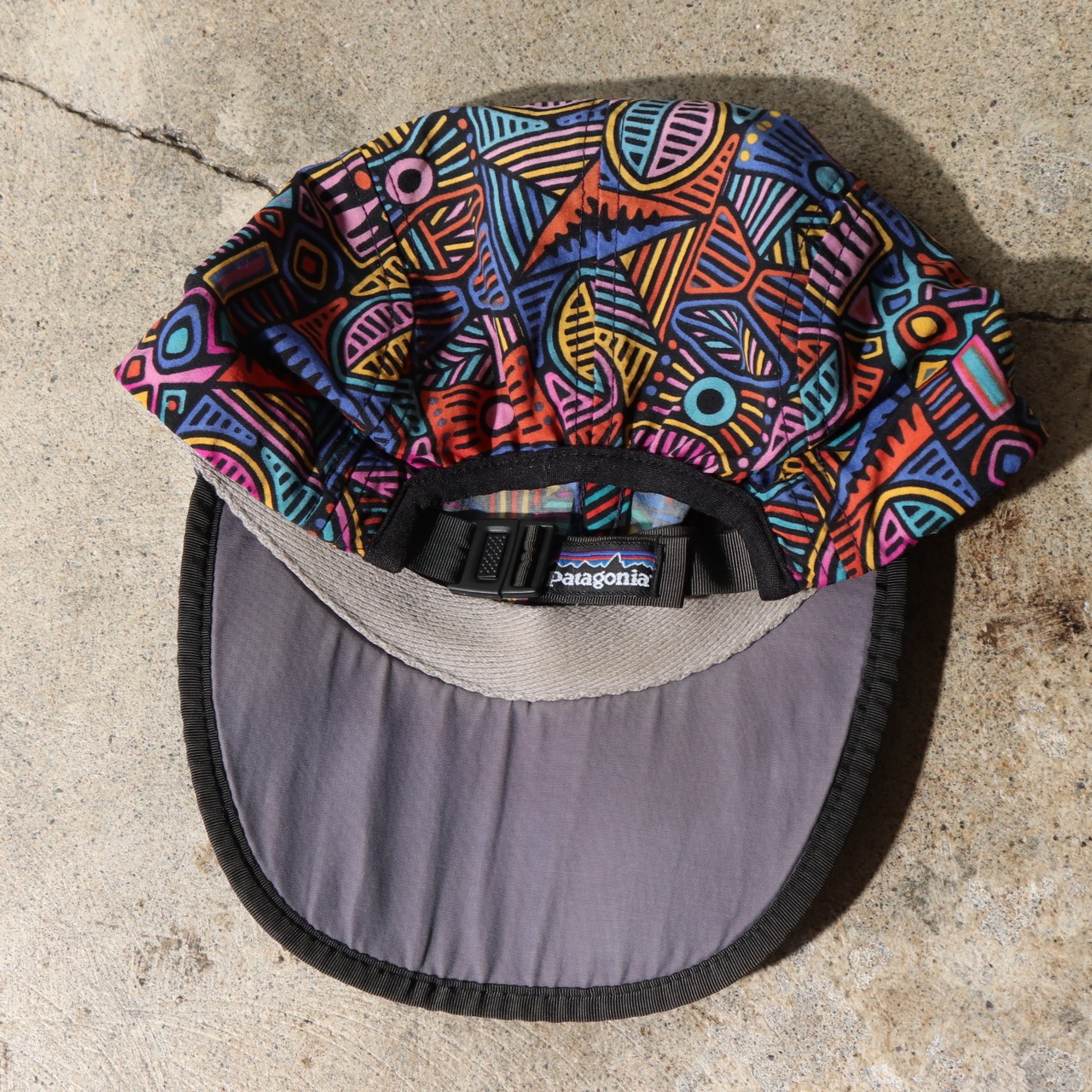 美品 L 95年 米国製 スプーンビルキャップ Patagonia パタゴニア アボリジニ 総柄 ネイティブ柄 spoonbill