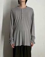 GIORGIO ARMANI "BAMBOO" L/S Knit Polo ITALY製