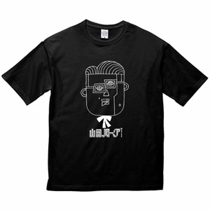 【ビッグシルエット 5.6oz】 PRIORITY SURF® 山田バーグ® イラスト Tシャツ  ブラック