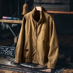 Twill Fabric Stand Collar Full Zip Up Jacket ◇H0228