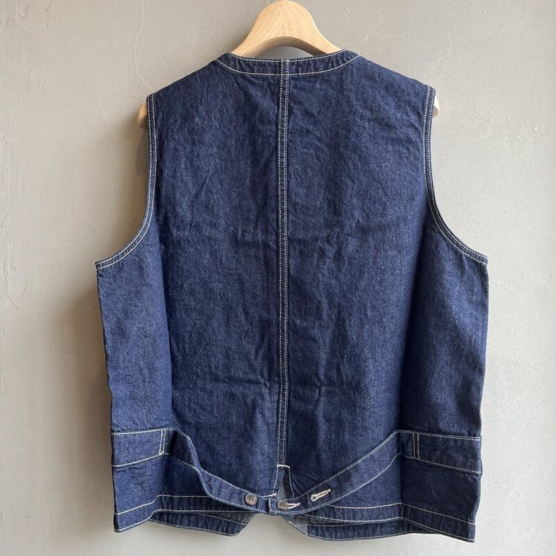 TANG タング 綿麻デニムベスト cotton linen 8oz denim vest 2315220