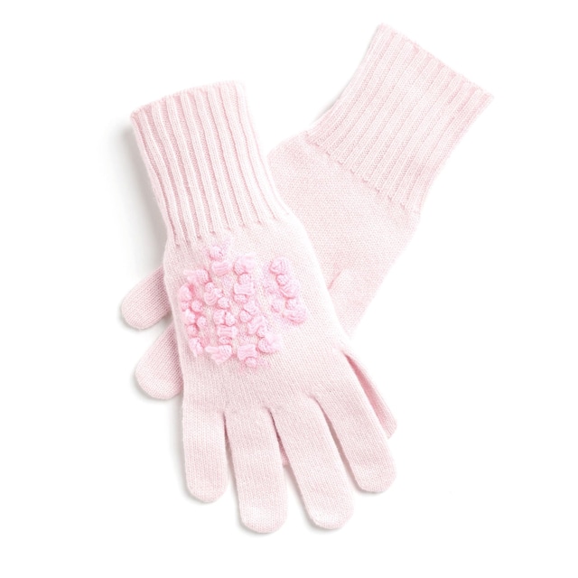 BARRIE　MINI THISTLES GLOVES   PINK