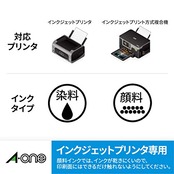エーワン ラベルシール インクジェット 超耐水 光沢紙 40面楕円型 10シート 64440E