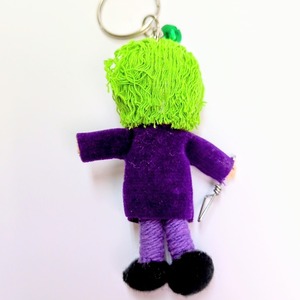 ♧【 Joker ( ジョーカー ) 】 Voodoo doll KeyHolder / ブードゥー人形 / 身代わり人形 /お守り人形 〚アメリカン雑貨 アメトイ〛