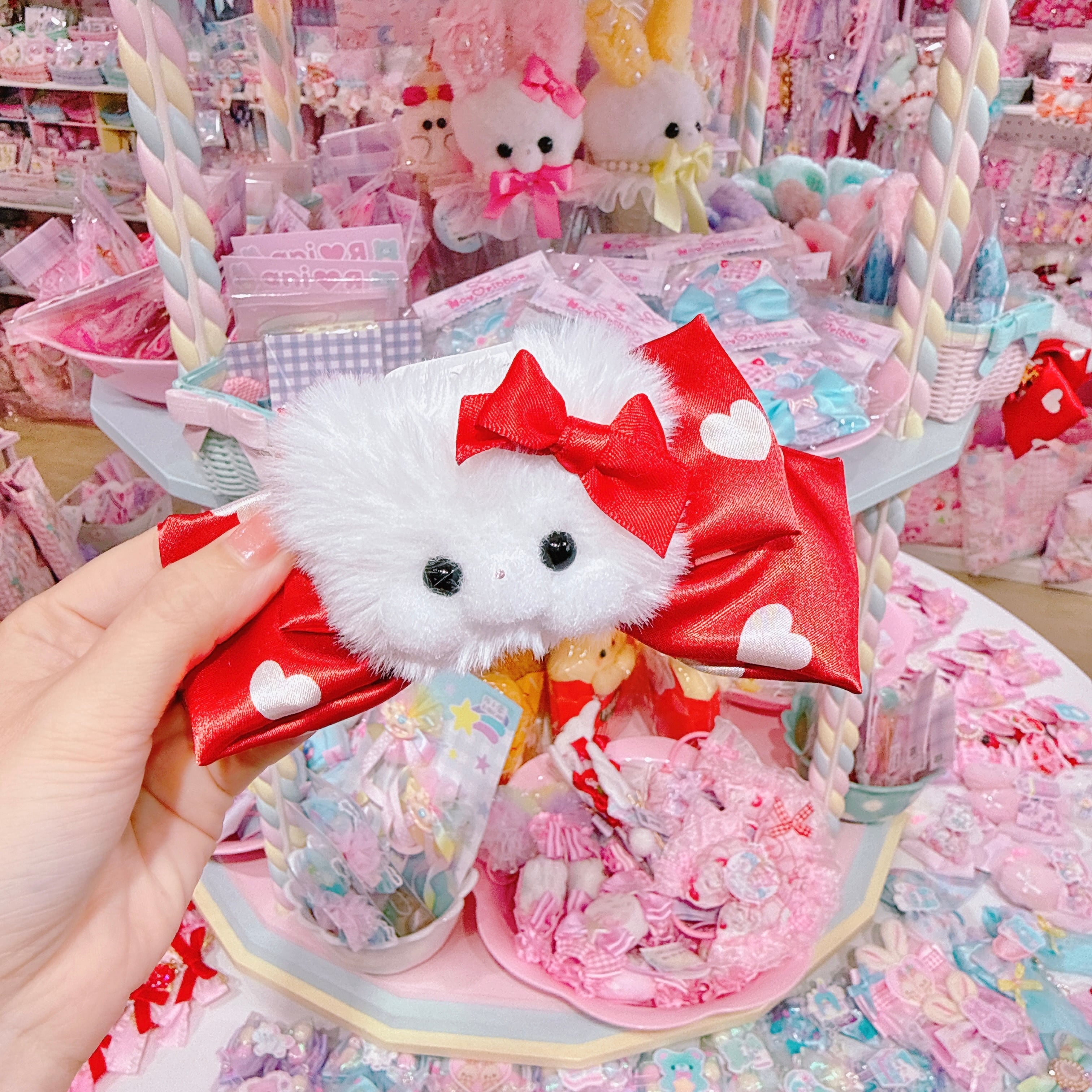 【G6】43-30バレンタインモグモグちゃんヘアクリップ