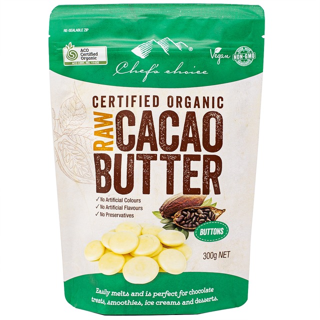 シェフズチョイス オーガニック ローカカオバター1KG×1袋 Organic Raw cacao butter 使いやすい粒タイプ ペルー産クリオロ種豆使用 コールドプレス RAW製法 ココアバター かかおばたー ローチョコレート