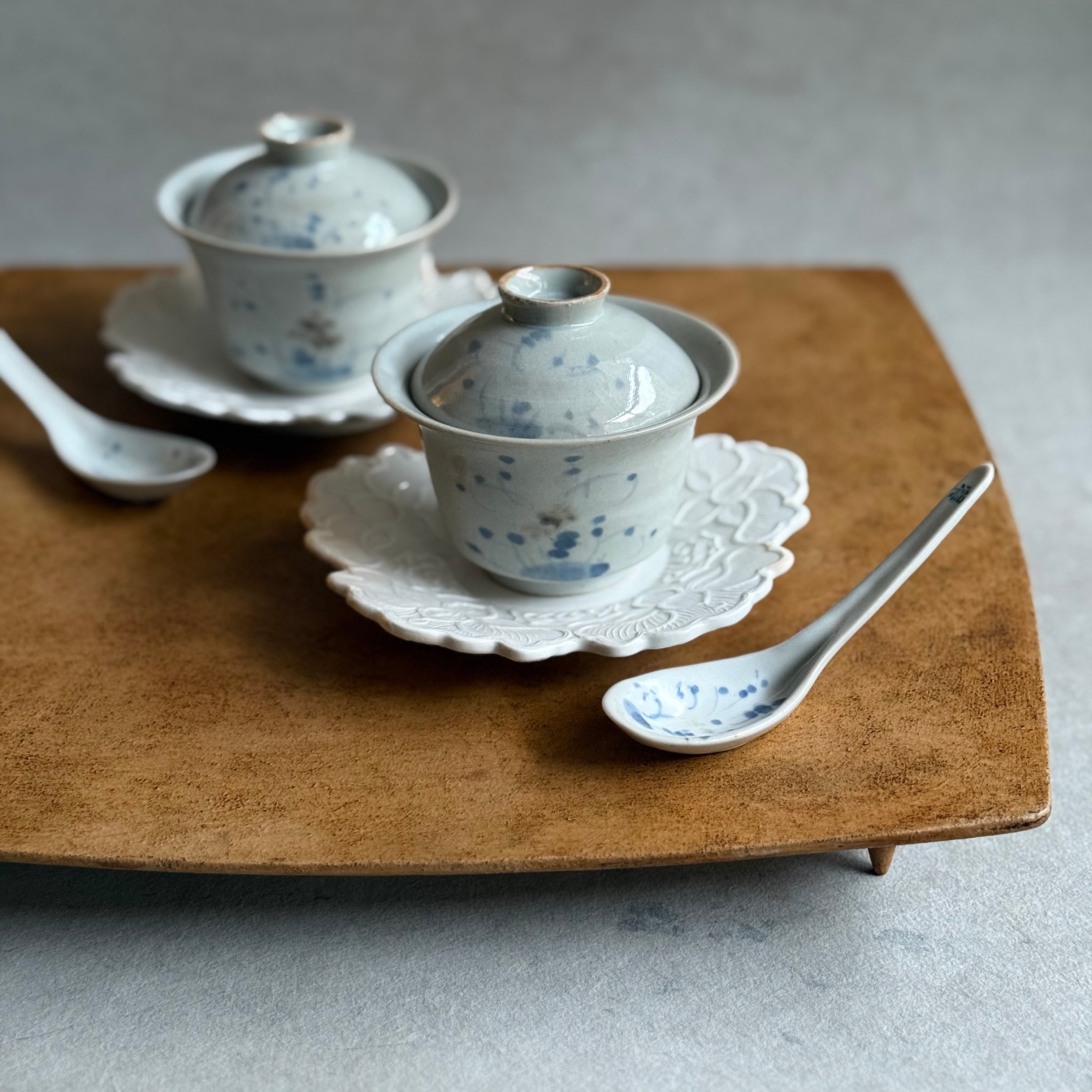 豊増一雄 染付散蓮華(小) | gallery 一白