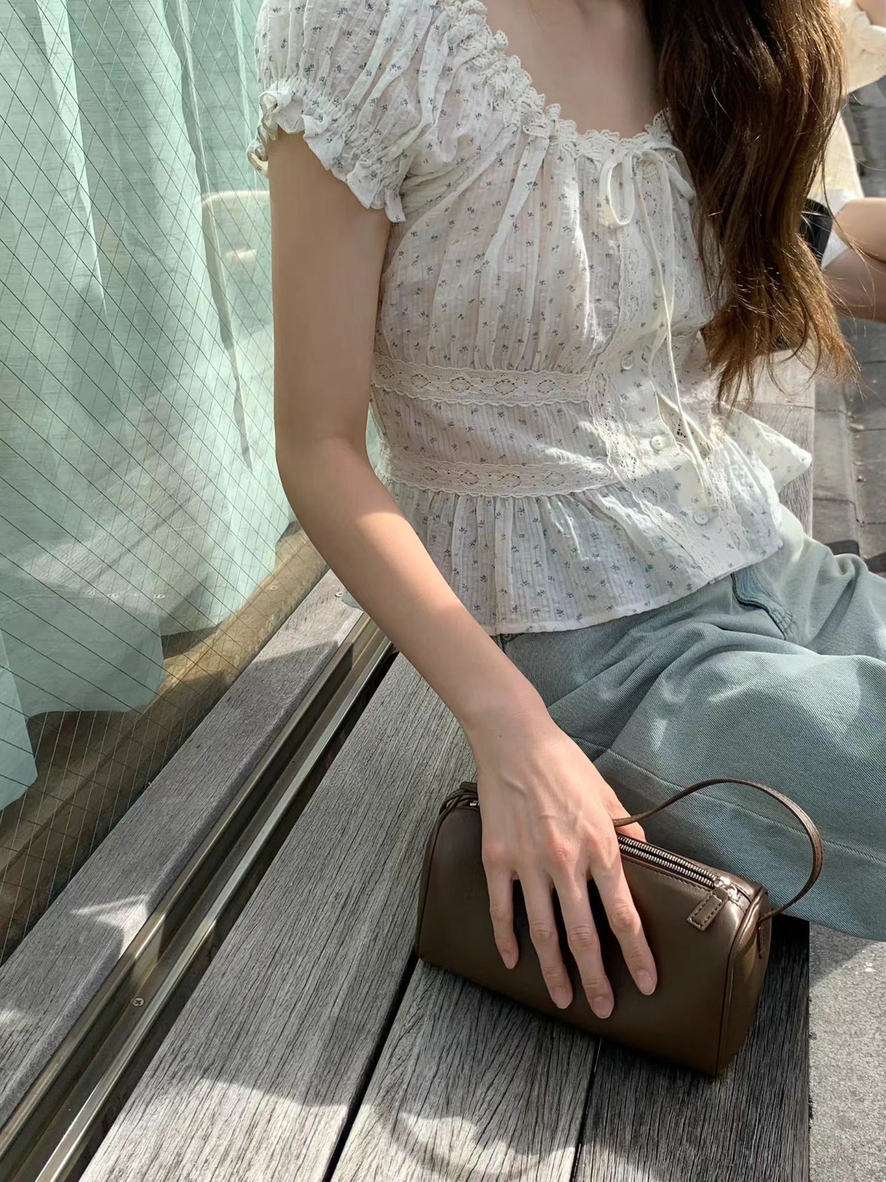 (予約) ounce / Jane puff blouse 1color