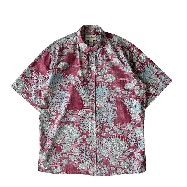 USED Aloha shirt / Cooke street / size M