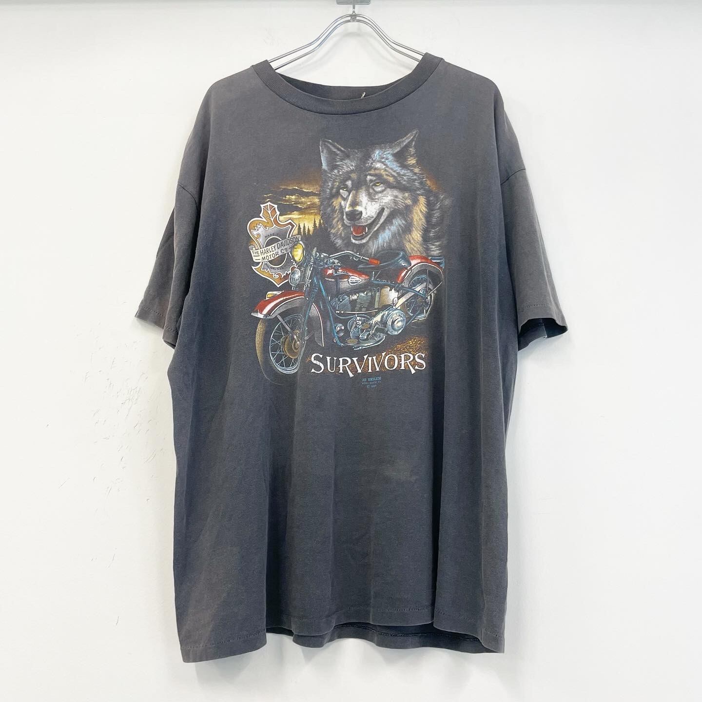 Vintage 1989年 ハーレー Tシャツ 黒 サイズXL USA製｜トップス