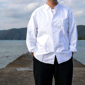 【新品】SUNSHINE+CLOUD MINTENS限定品 B.D. OXFORD SHIRTS BIG SIZE NEW WEST / サンシャインクラウド 別注品 ニューウエスト ボタンダウン オックスフォードシャツ ビッグサイズ ホワイト サイズ4(XL)サイズ5(XXL)日本製