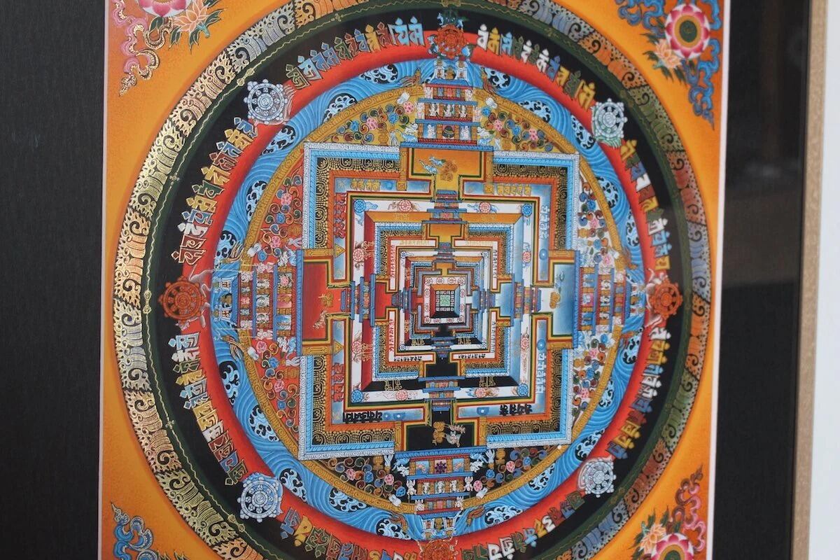 時輪曼荼羅 KalaChakra カーラチャクラマンダラ (チベット文字01