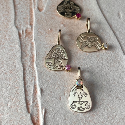 THE CONSTELLATIONS - K10  Librax Opal Pendant Head / 10金 天秤座 xオパールのペンダントトップ
